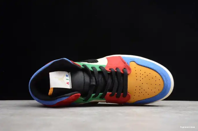 HYPE Blue Jordan the SE Mid 1 Air CU2805-100 Fearless Great 0525